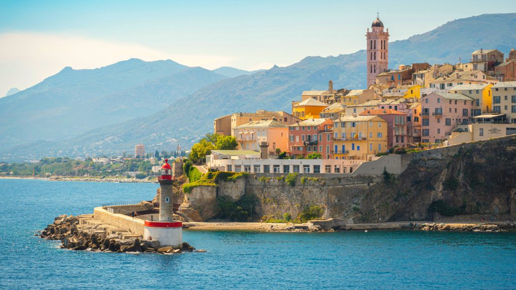 The lighthouse at 
Bastia - Corsica, France