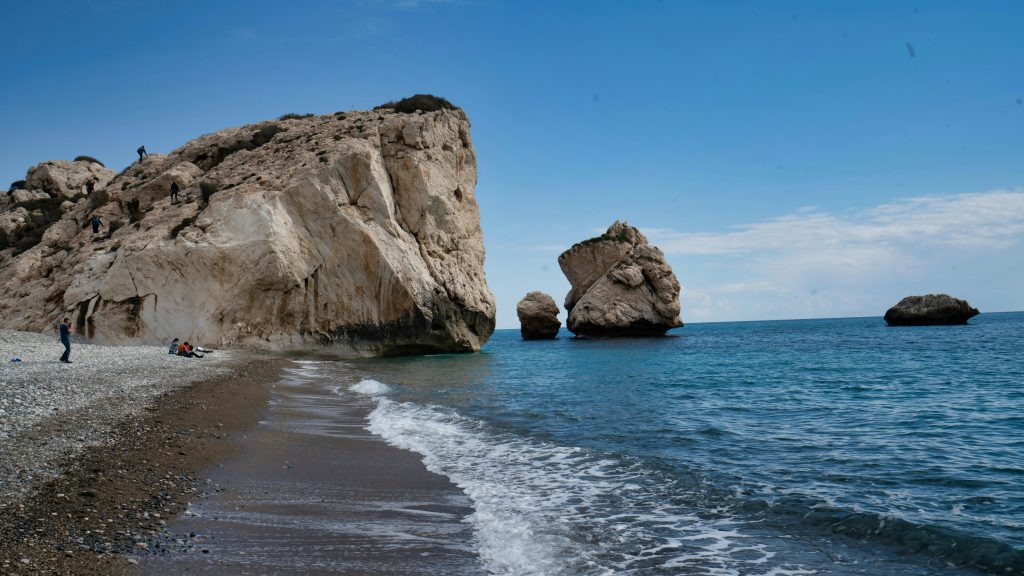 Image of Aphrodite's rock near Kouklia in Cyprus