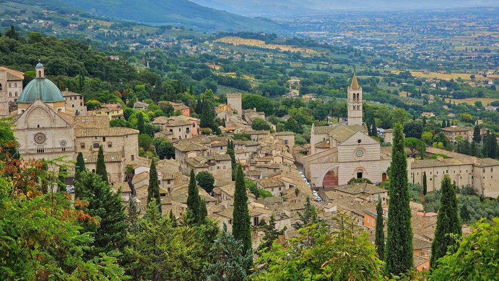 View of Assisi in Umbria