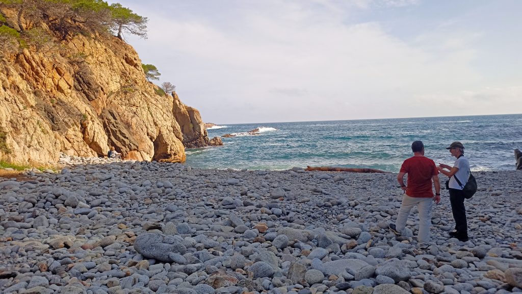Cala Pedarosa stoney beach cove in Costa Brava
