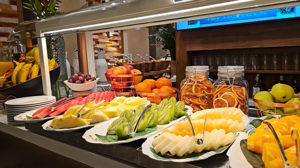 Breakfast buffet at the NH Collection Palacio de Tepa a review of the best hotel in Madrid