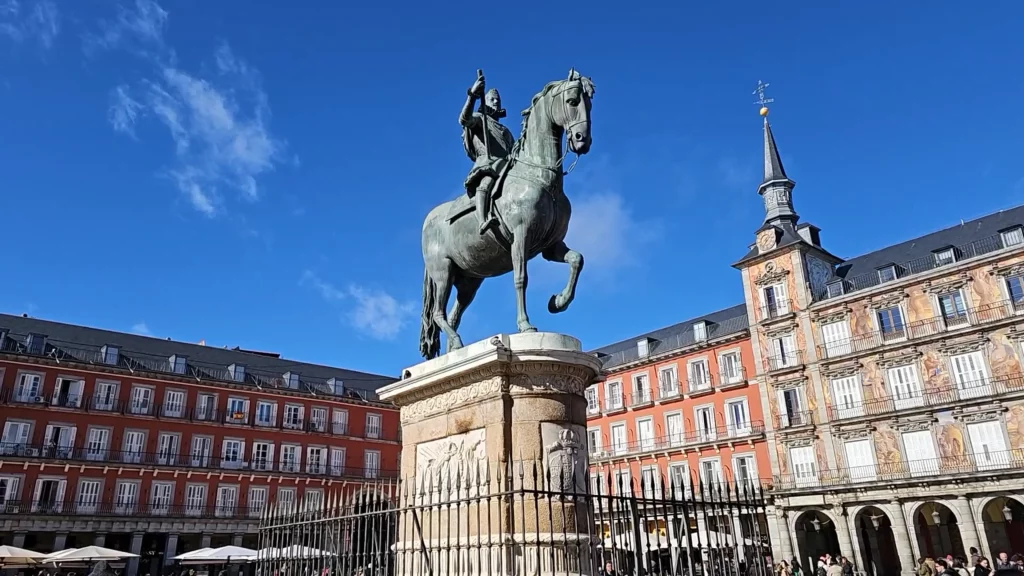 Plaza Mayor Madrid a short walk from the hotel Palacio de Tepa