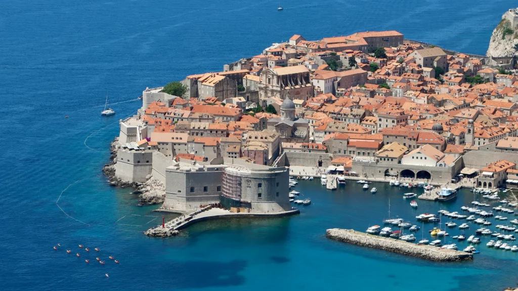 View of the old town of Dubrovnik one of the Best places to go in Europe in March