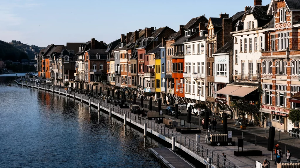 The riverfron in Dinant, Belgium. Part of a birthday road trip amsterdam to Paris