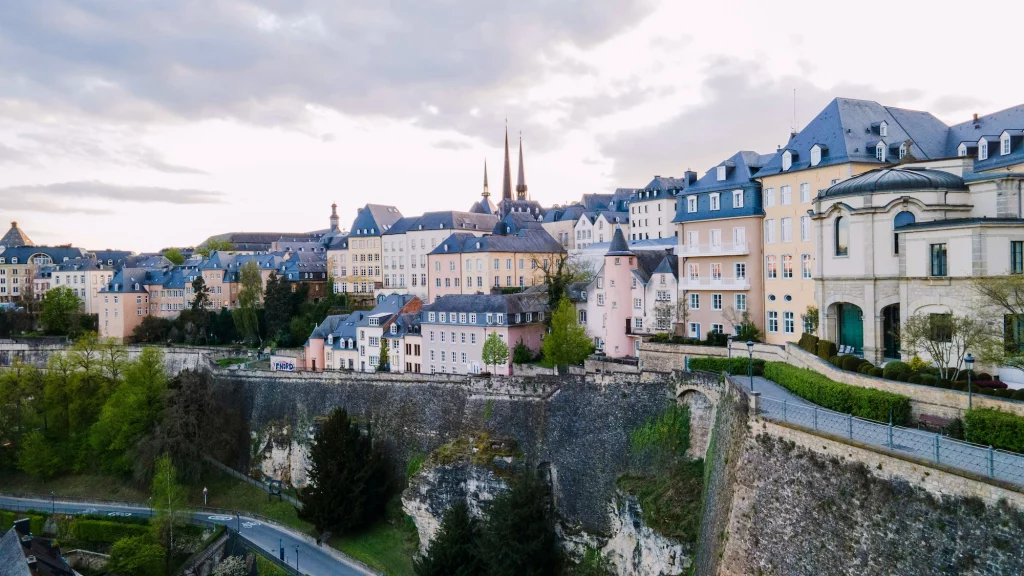 The city of Luxembourg - a good place to go in Europe in April for the Eimaischen