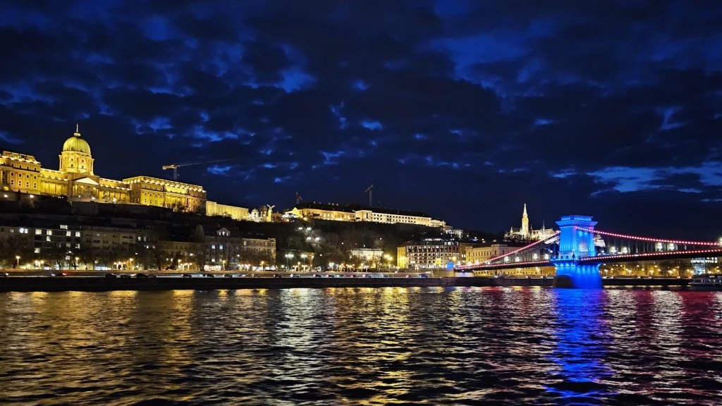 Royal Palace and Chain Bridge - Budapest