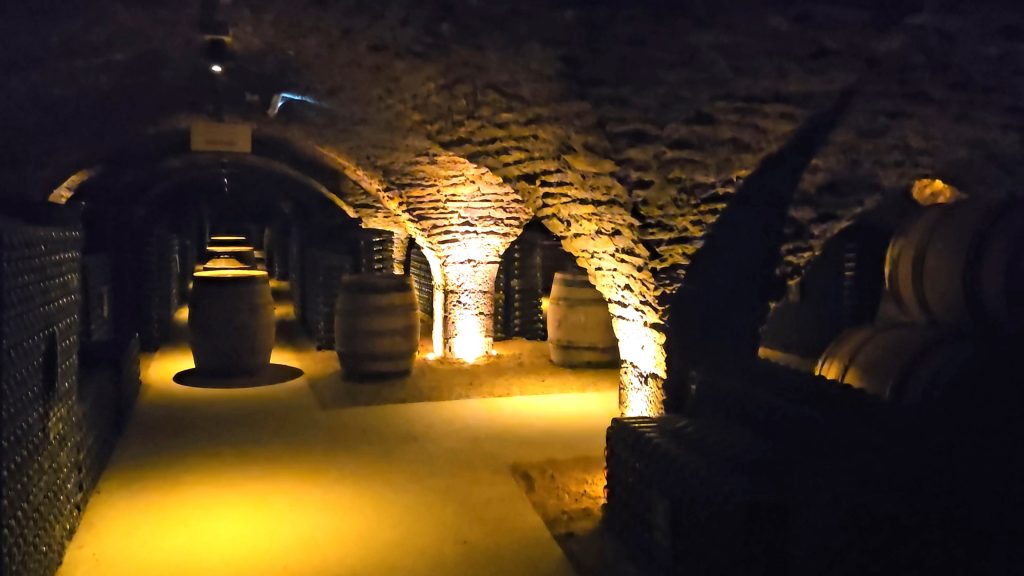 Visit the underground wine cellars in Beaune France