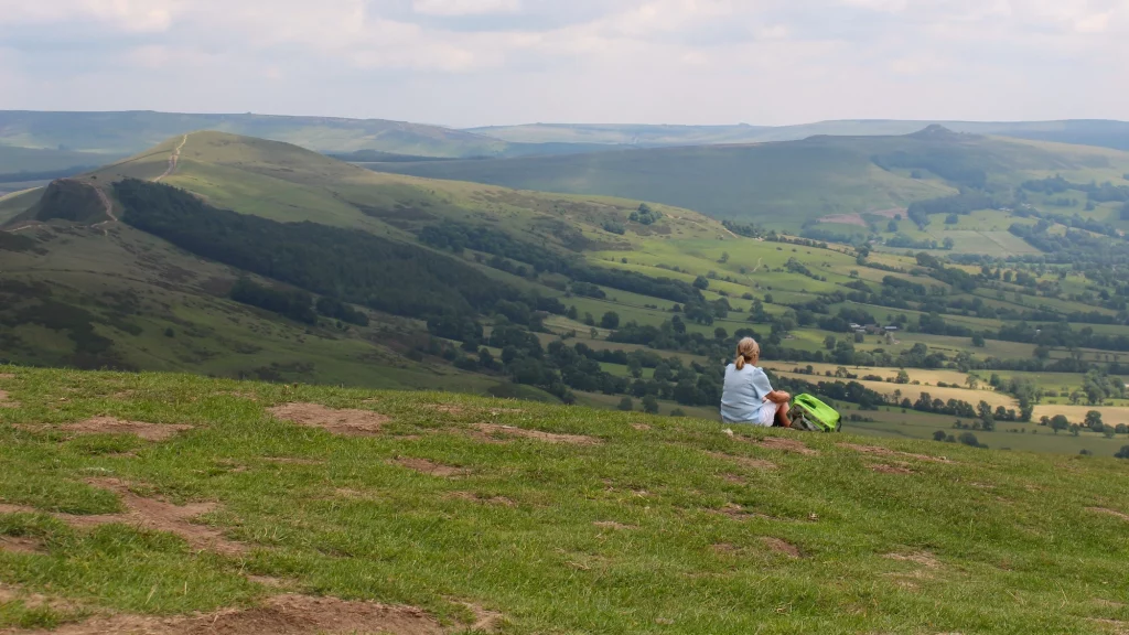 View from Mam Tor - Peak District Derbyshire