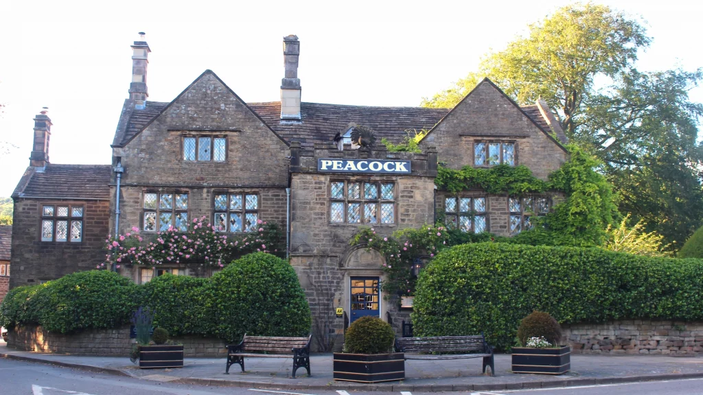 The peacock at Rowsley a country house hotel in the Peak District Derbyshire