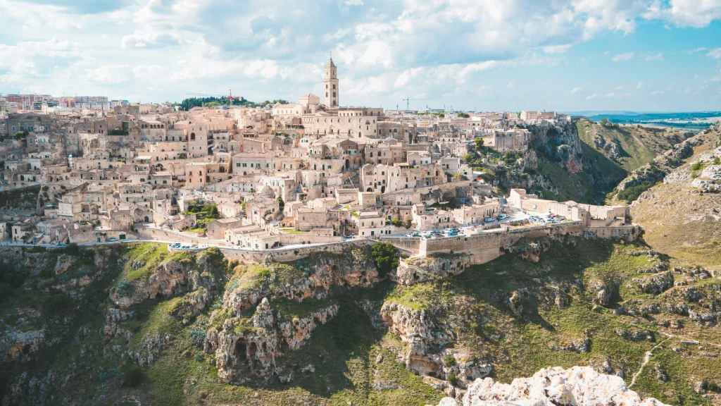 Matera Puglia Italy - Film location for No Time To Die James bond movie