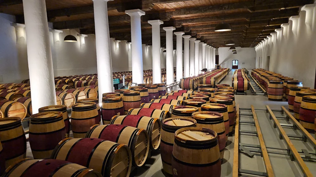Barrel Cellar at Chateau Margaux Bordeaux