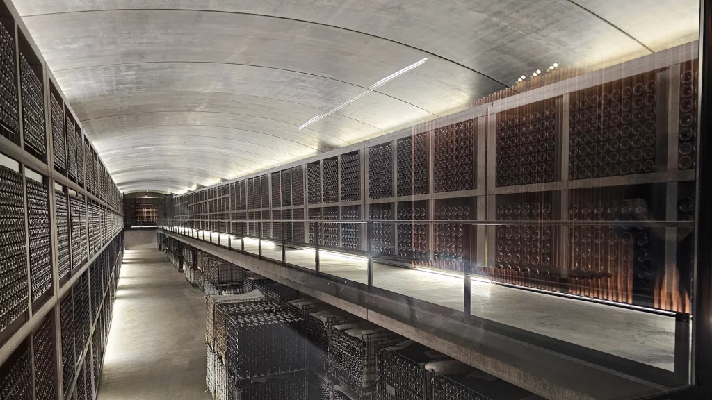 Chateau Margaux Wine Library Designed by Norman Foster where wine tasting takes place