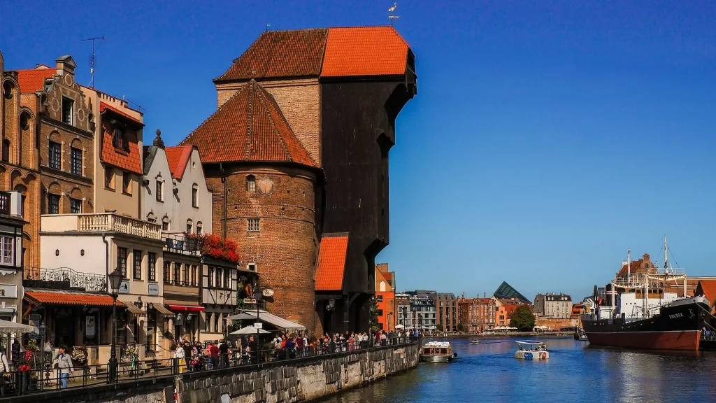 Gdansk - Polland is a good choice for a city break in Europe in August