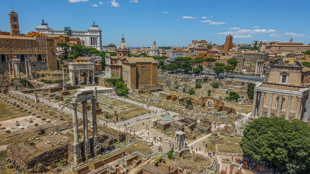 Roman Forum as the second stop on our 3 days in Rome itinerary
